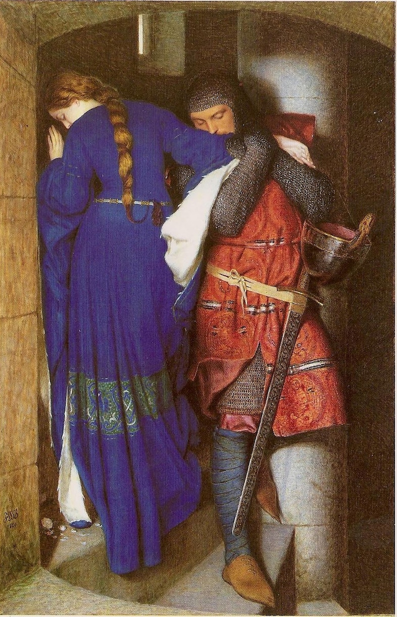 Frederick William Burton &quot;Meeting on the Turret Stairs&quot;