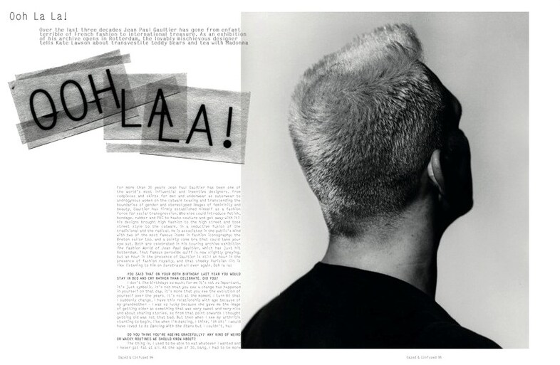 Jean Paul Gaultier in the April 2013 issue of Dazed