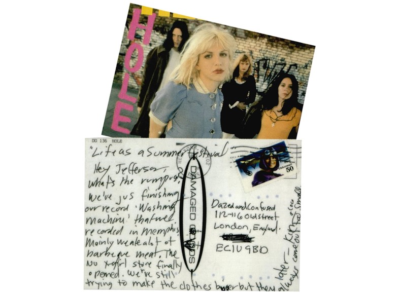 Kim Gordon X-Girl Dazed postcard archive