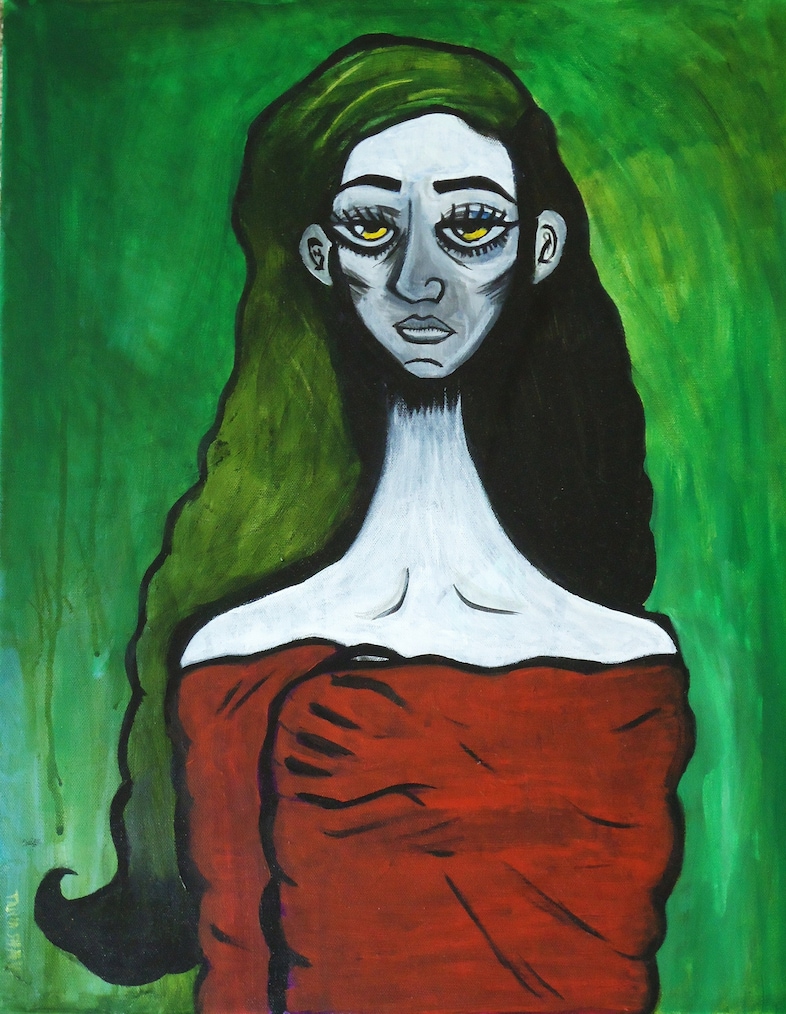 DiasporaDrama Woman in Red Shawl 22