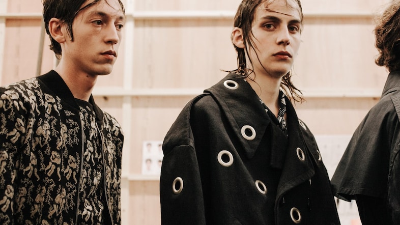 Backstage at Alexander McQueen SS16 Sarah Burton 