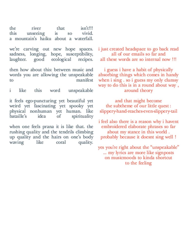 Bj&#246;rk’s letters with Timothy Morton, Thames &amp; Hudson 13