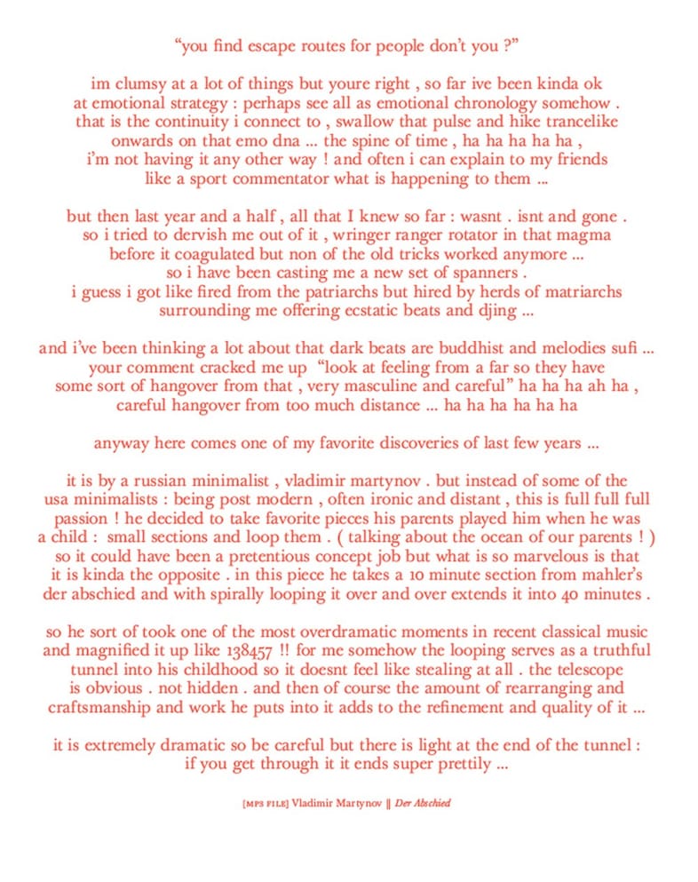 Bj&#246;rk’s letters with Timothy Morton, Thames &amp; Hudson 19