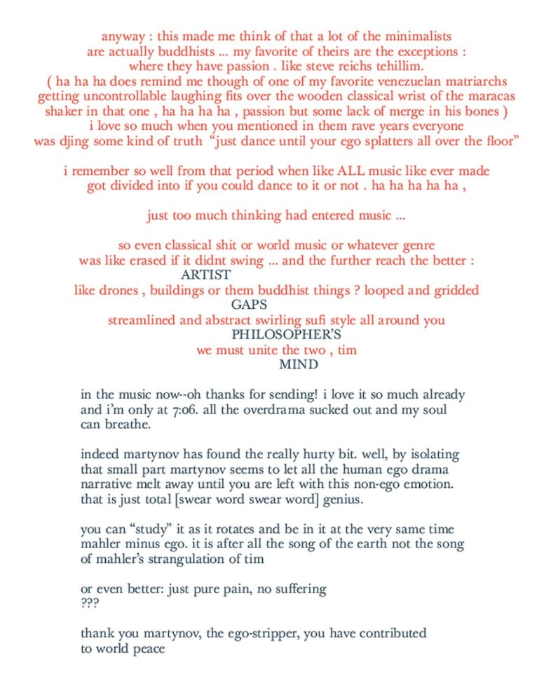 Bj&#246;rk’s letters with Timothy Morton, Thames &amp; Hudson 20