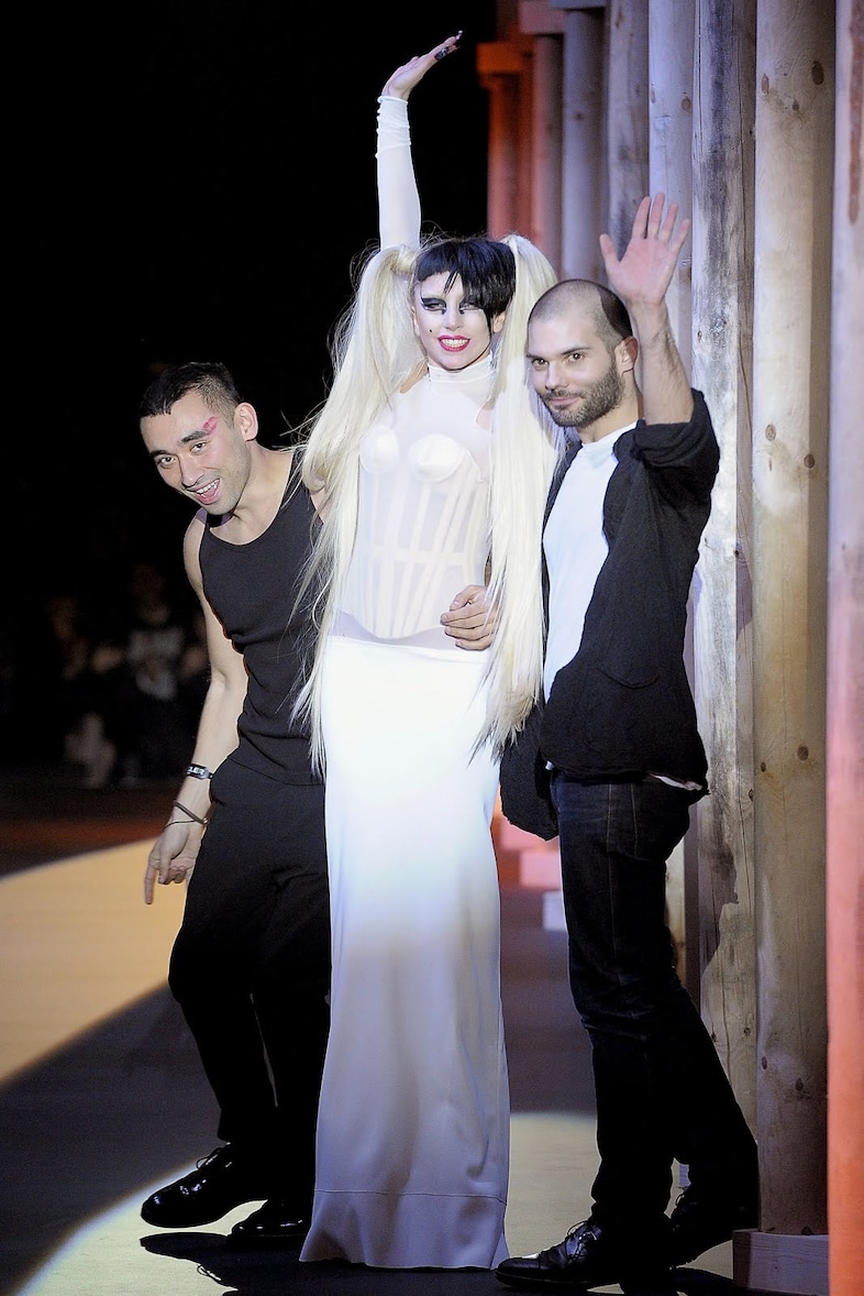 S&#233;bastien Piegn&#233;, Lady Gaga and Nicola Formichetti 