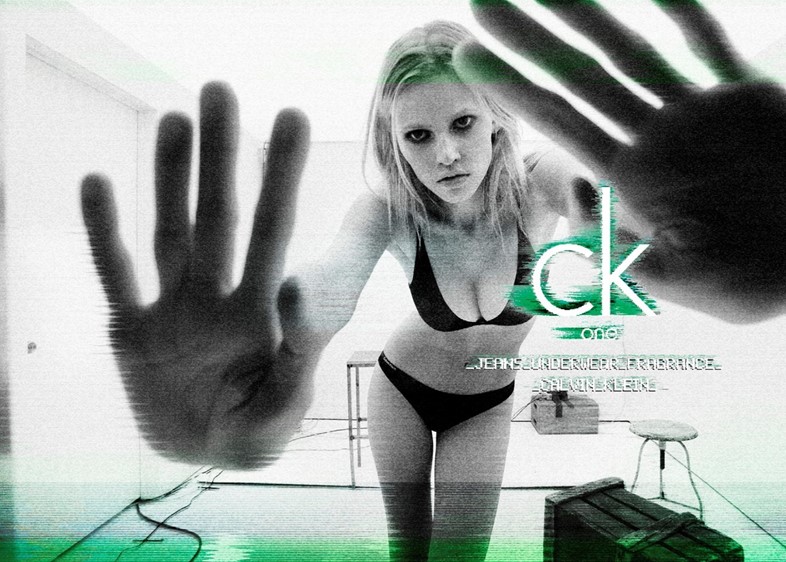 Lara Stone and some subliminal messaging in a 2011 CK One ad
