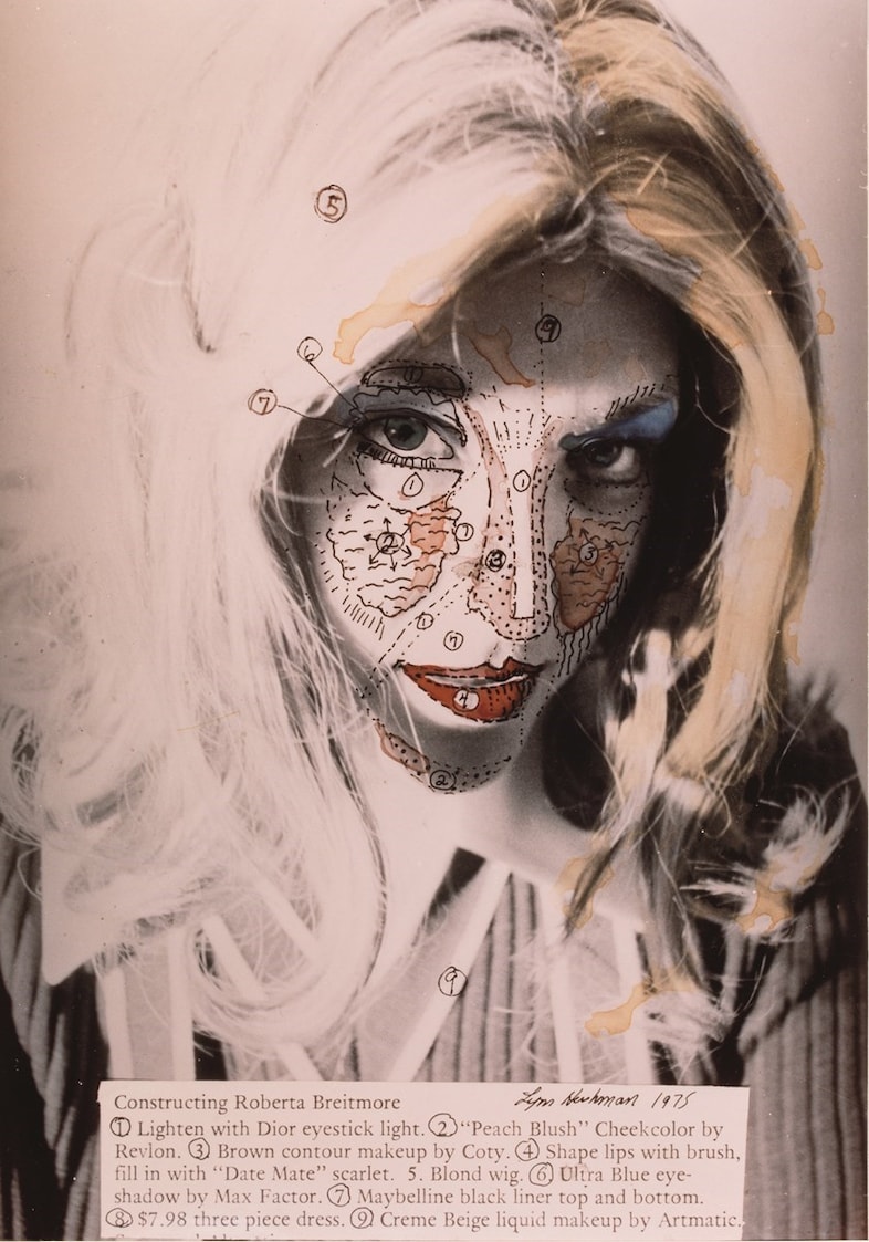 “Roberta Construction Chart #1”, 1975, Lynn Hershman Leeson