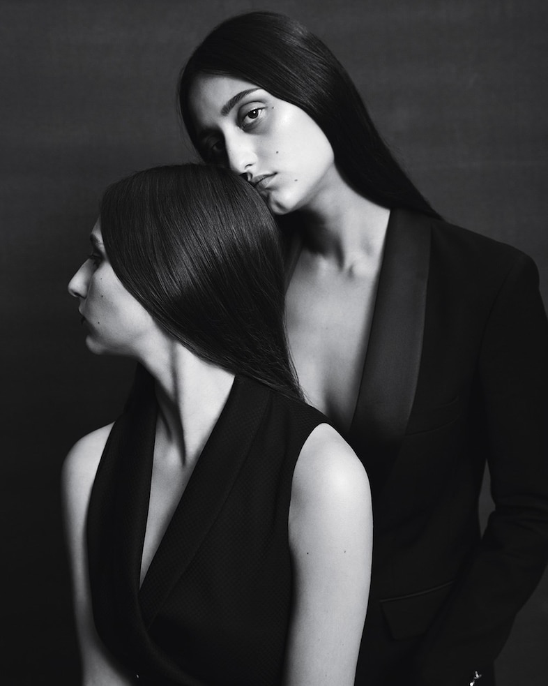Temperley London AW15 shoot Reba and Jess Maybury