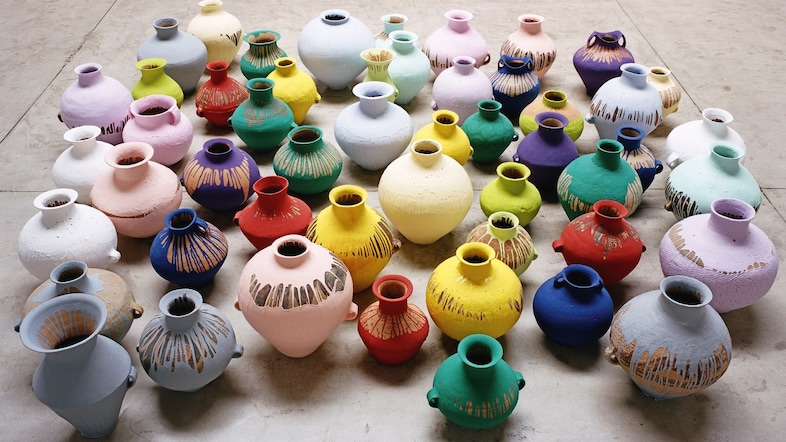Coloured Vases, Ai Weiwei, 2006