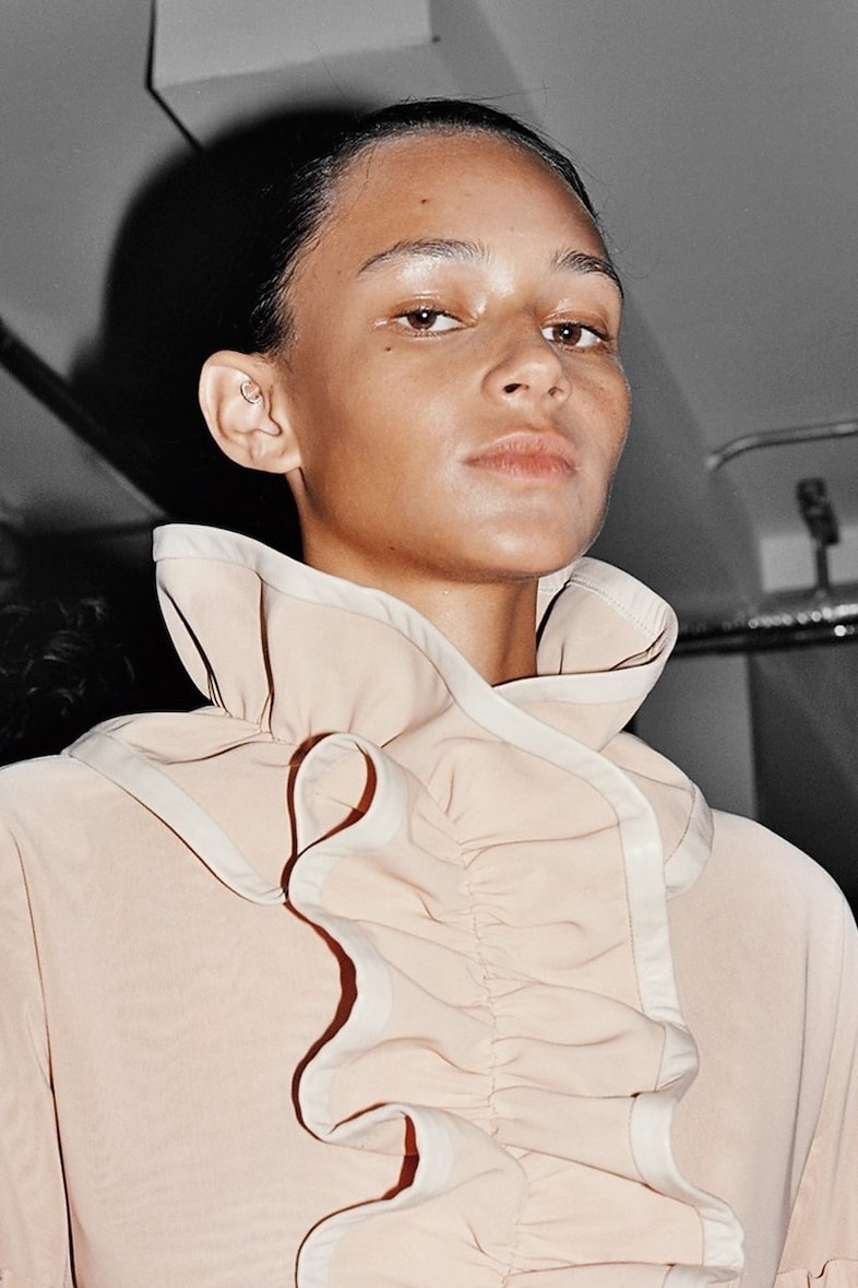Backstage at J.W. Anderson SS16 