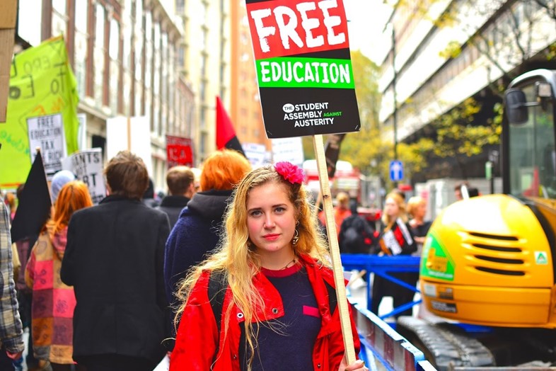 student fees protest