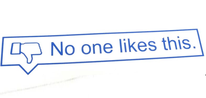 no likes Facebook