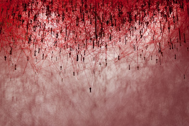 &quot;The Key in the Hand&quot; installation, Chiharu Shiota