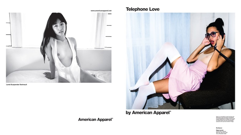 Archive American Apparel campaigns