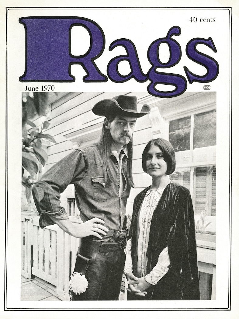 Rags Magazine Cover, Issue 1 1970