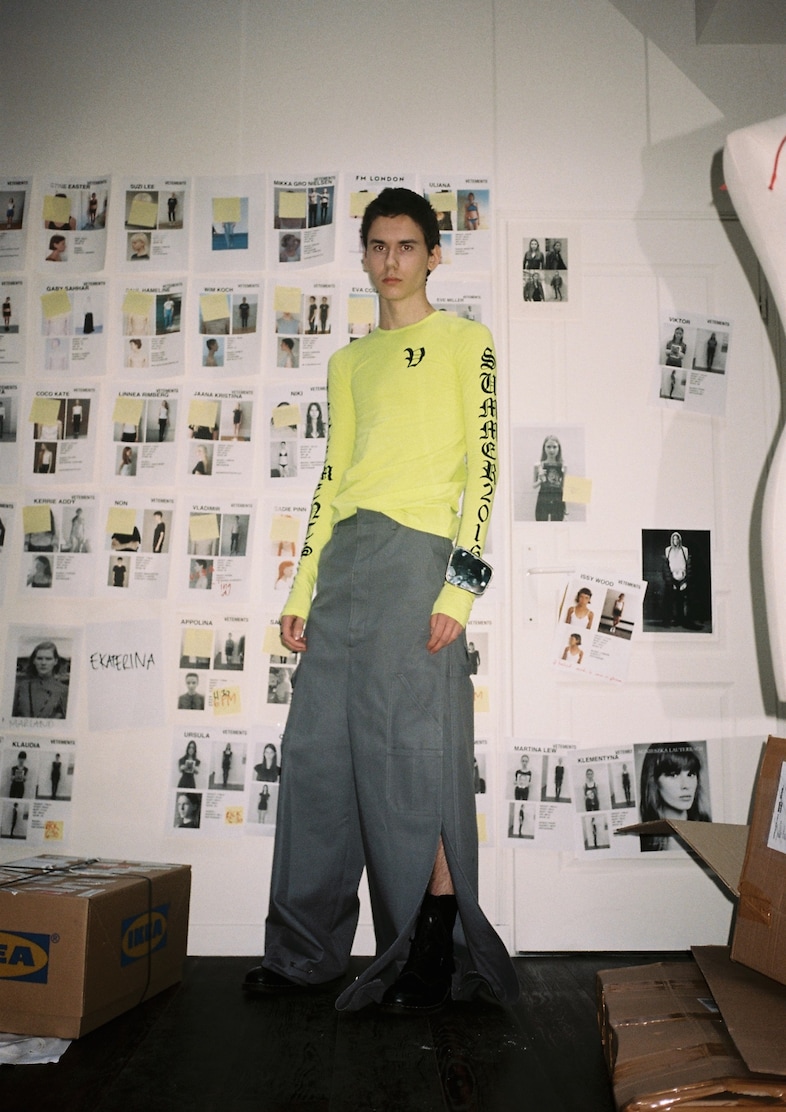 Backstage at VETEMENTS SS16