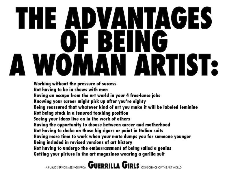 Guerrilla Girls, These Galleries Show No More Than 10% Women