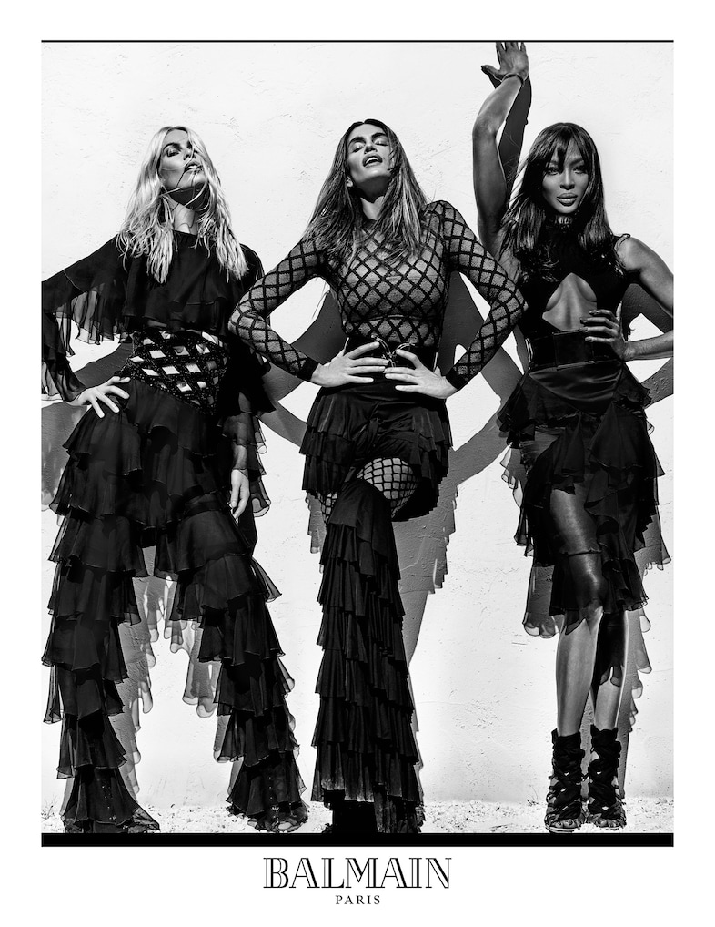 Claudia Schiffer, Cindy Crawford and Naomi Campbell for Balm