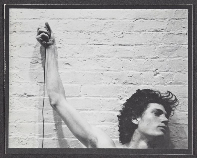 Identical self-portaits of Robert Mapplethorpe wit