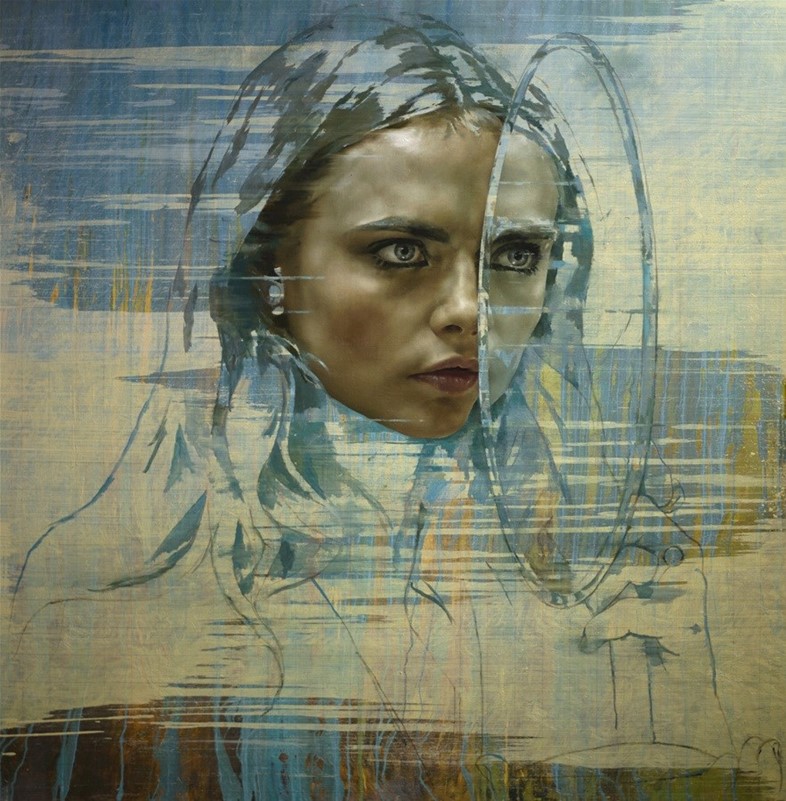 Cara VI (Mirror), Oil on Canvas (2015). Jonathan Y