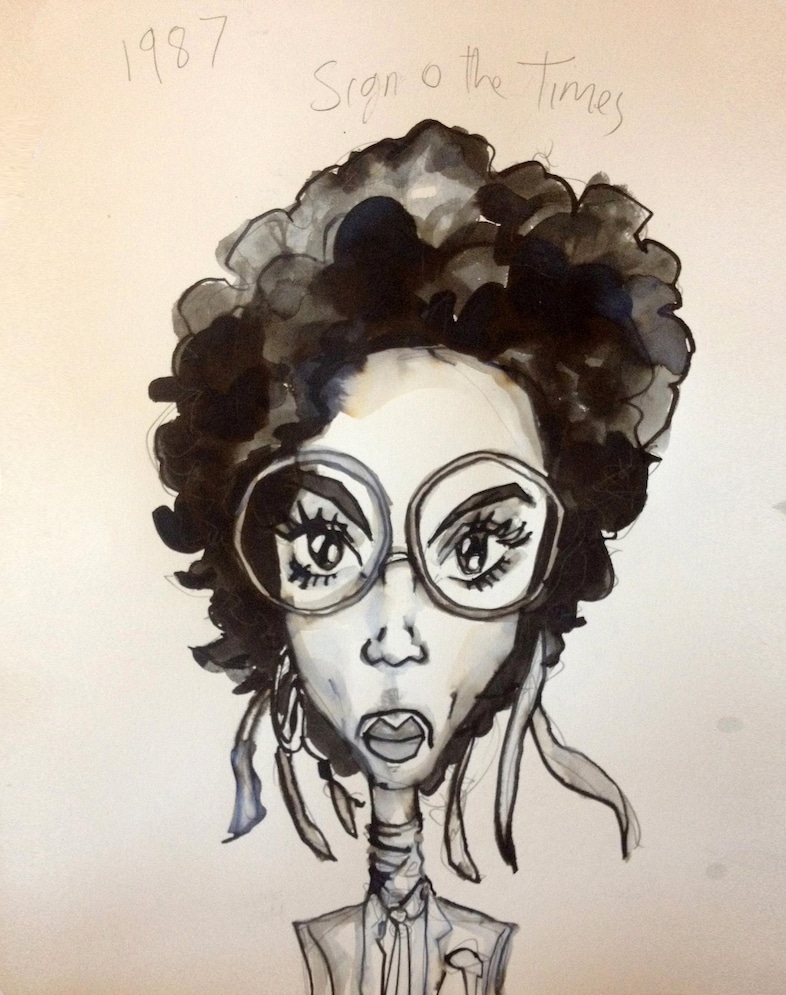 Prince Hair Chart Gary Card Year – 1987, Album – Sign ‘O’ th 9