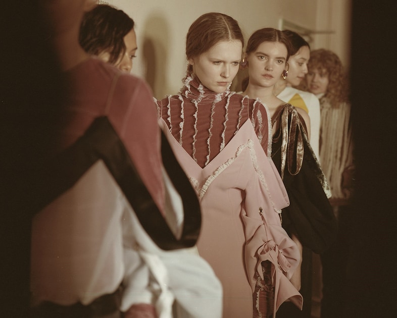 Glenn Martens Backstage at Y/Project AW16 Julien T Hamon