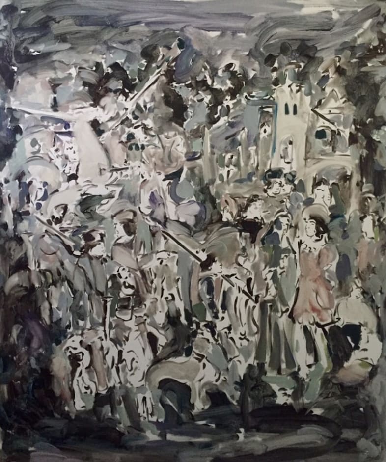 Painting from series “Held On The Tips Of Fingers” 6