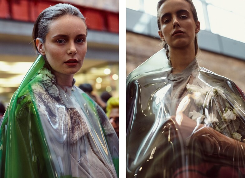 Backstage at Benjamin Waters, Central Saint Martins BA 2016