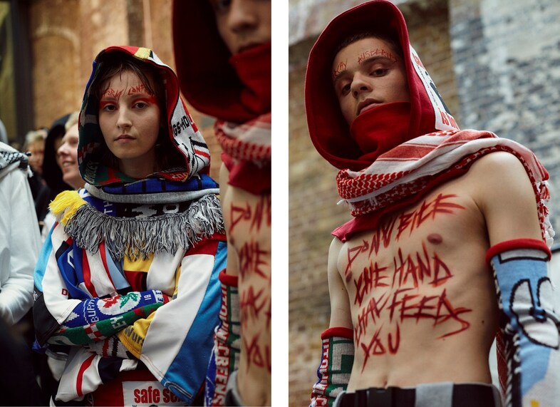 Backstage at Philip Ellis, Central Saint Martins BA 2016