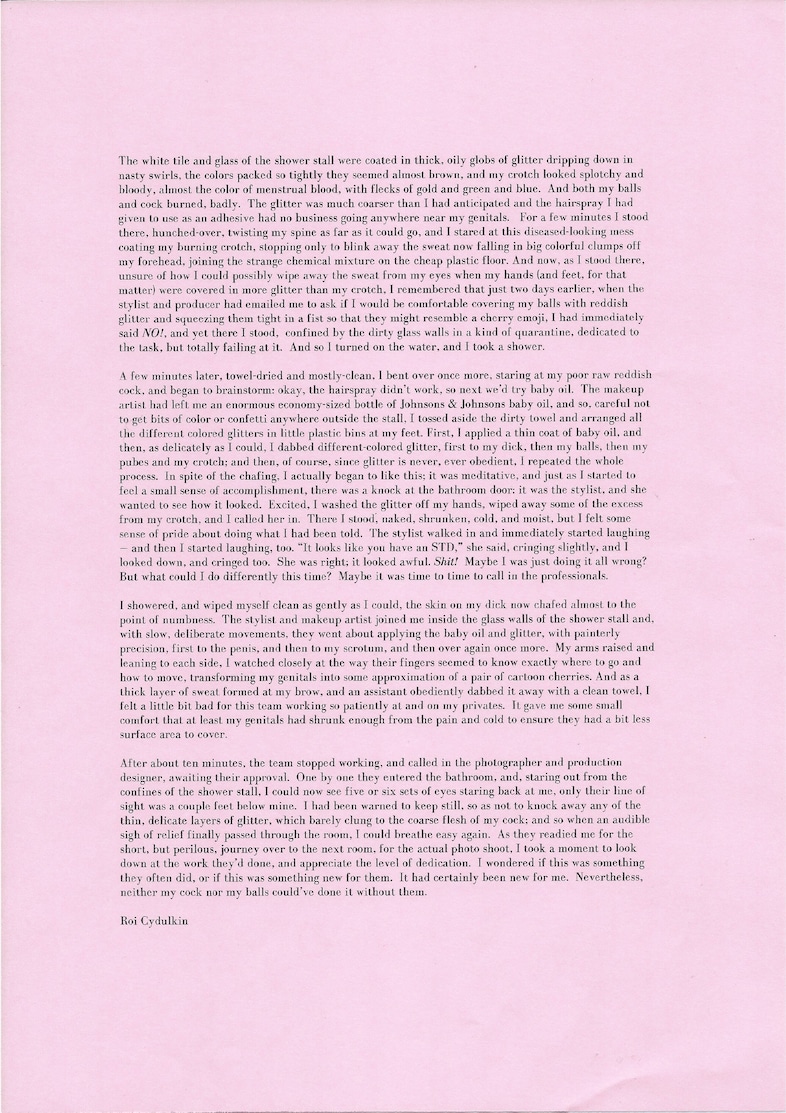 Pink paper