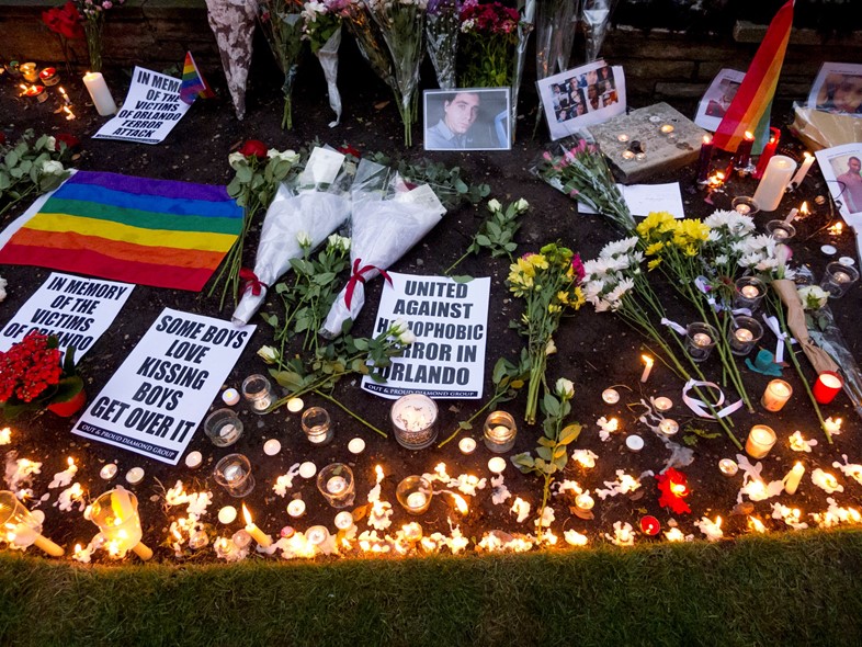 Orlando shooting Soho vigil, photographs by Alice Zoo, Dazed