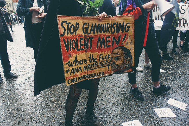 The WHEREISANAMENDIETA protest at Tate Modern