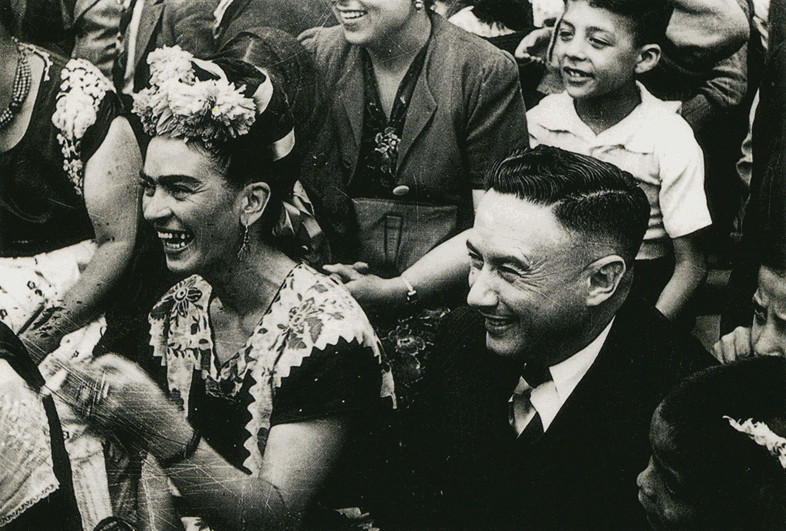 Frida Kahlo Laughing
