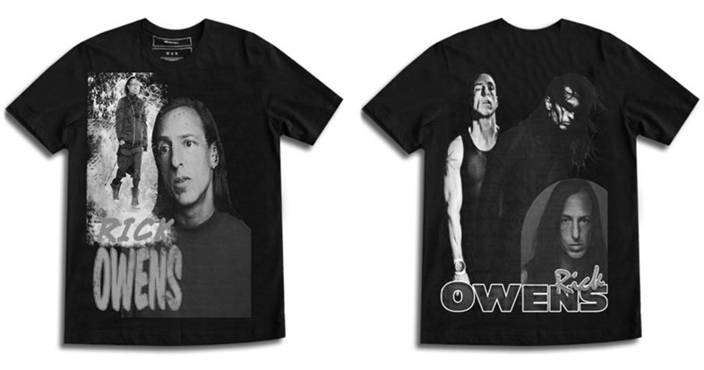Rick Owens band tee t-shirt Modern Man