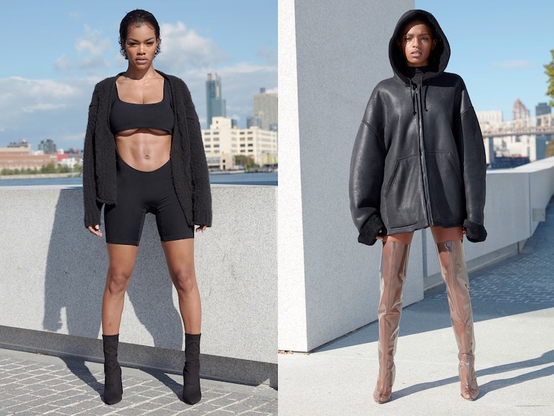 Teyana Taylor and Selah Marley for Yeezy Season 4
