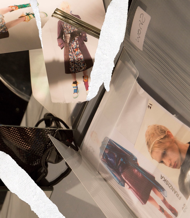 Backstage at Maison Margiela AW16 2