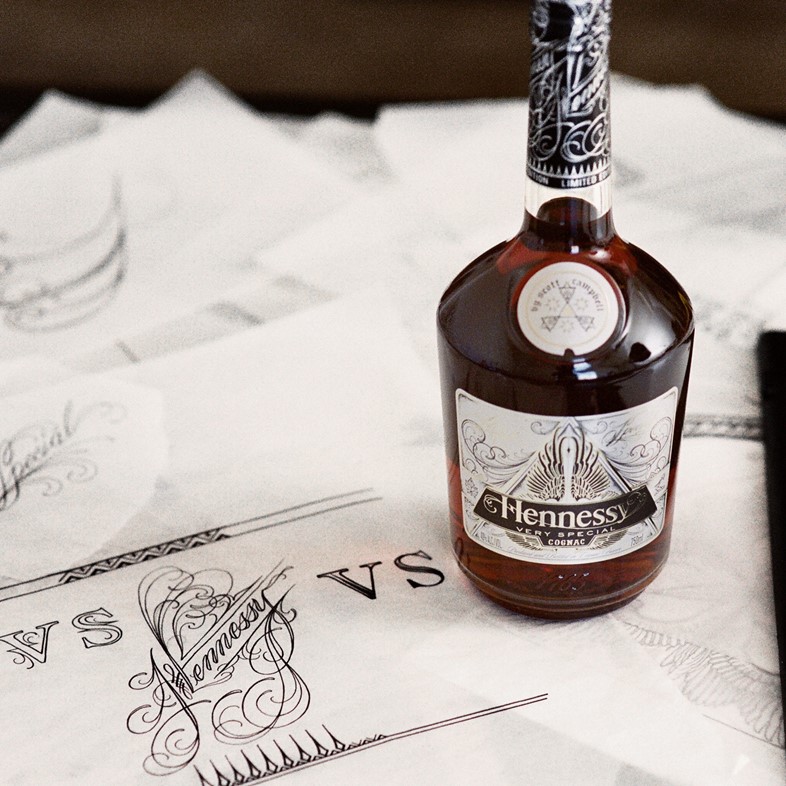Scott Campbell’s collaboration with Hennessy