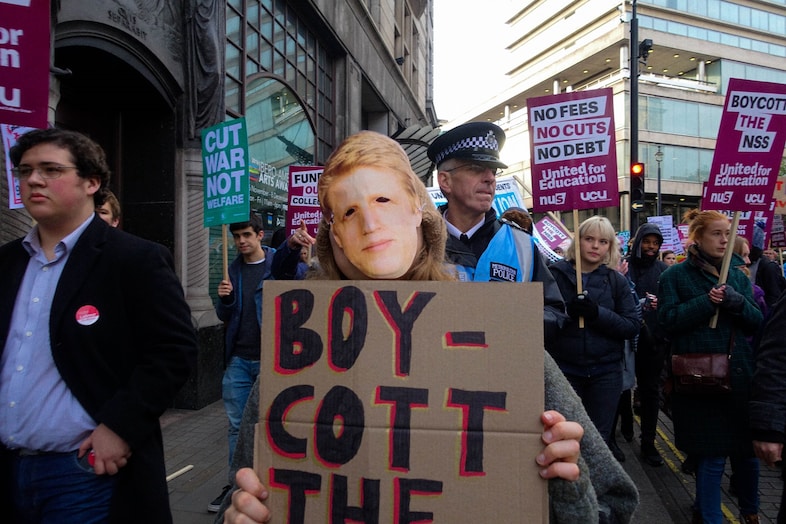 London students protest