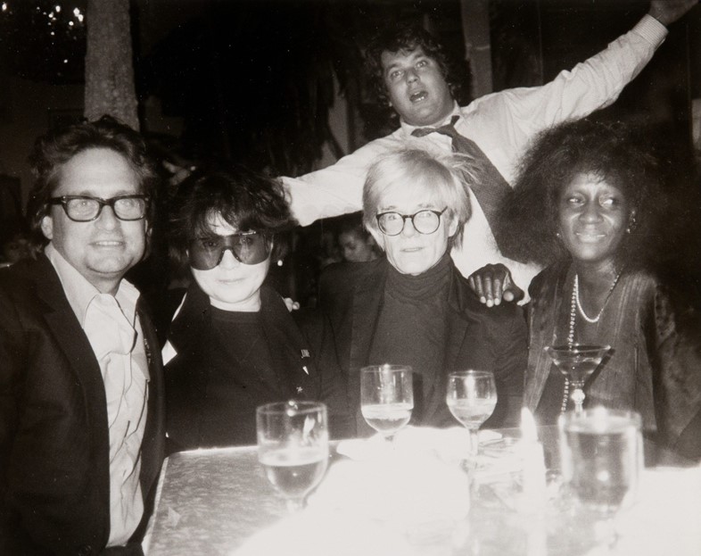 Jann Wenner, Yoko Ono and Andy Warhol