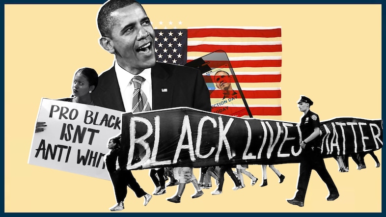 Obama, Black Lives Matter, Collage