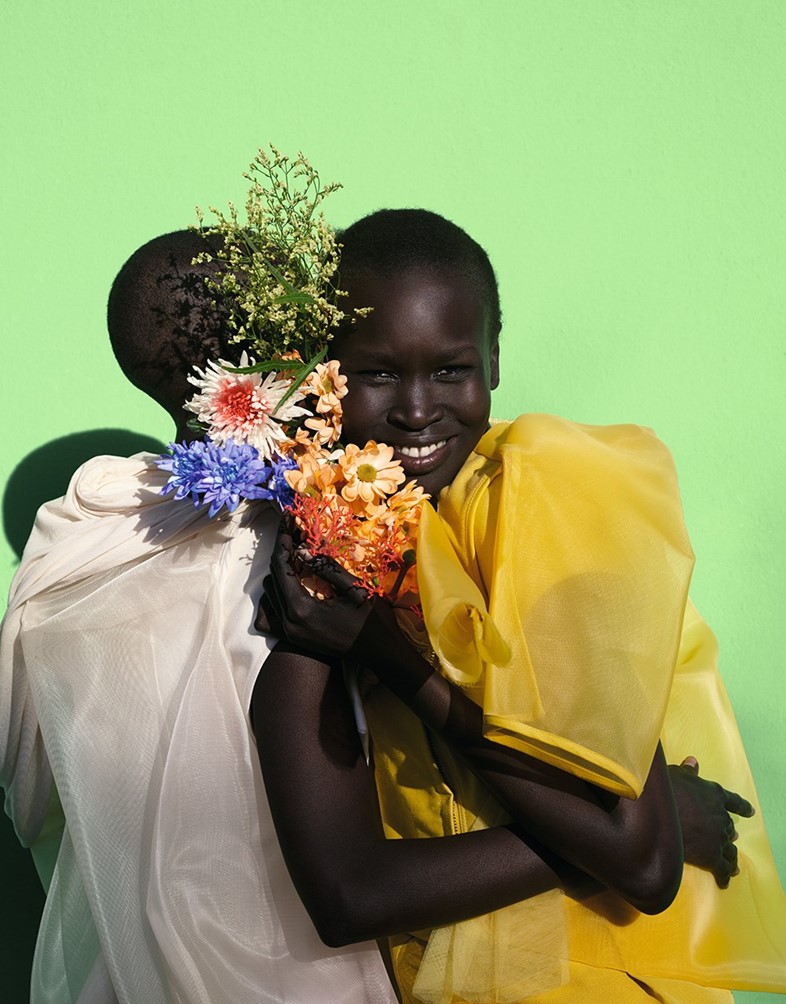 Ajok, Aweng, Imari in Bold Colors T Magazine by Viviane Sassen