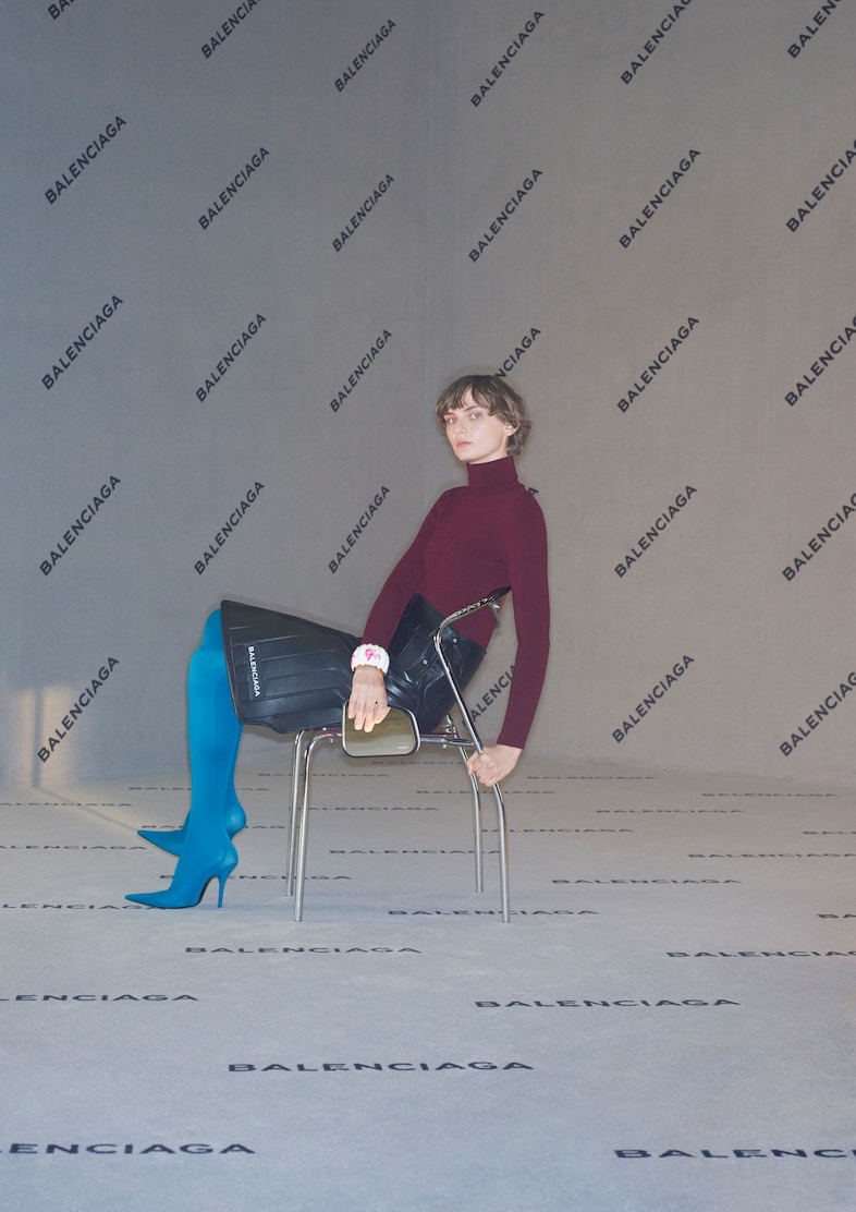 balenciaga campaign aw17 carpet logo johnny dufort