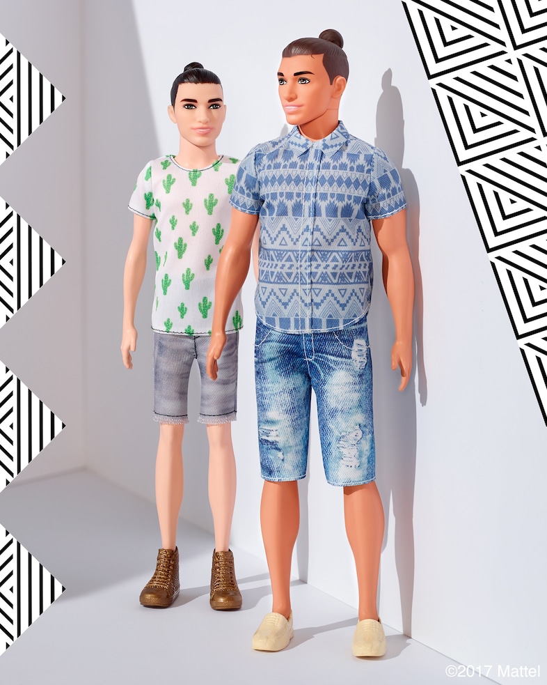 barbie ken doll new crew cornrows man bun diverse 8