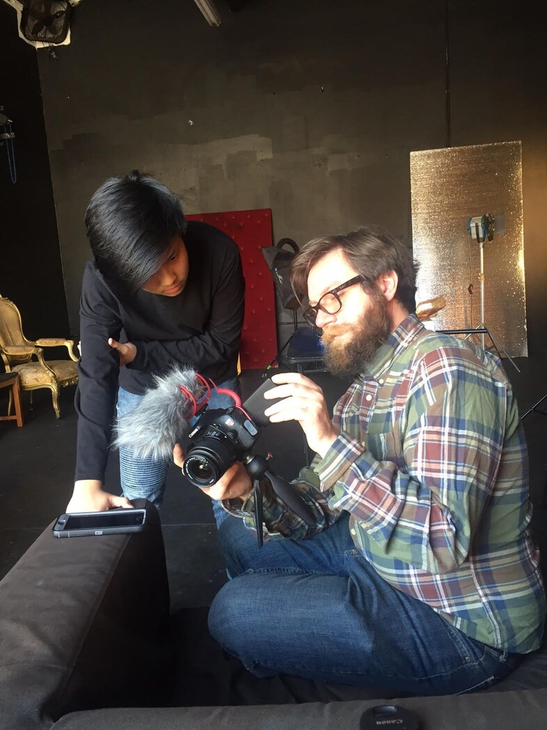 rapheal, teacher and his camera