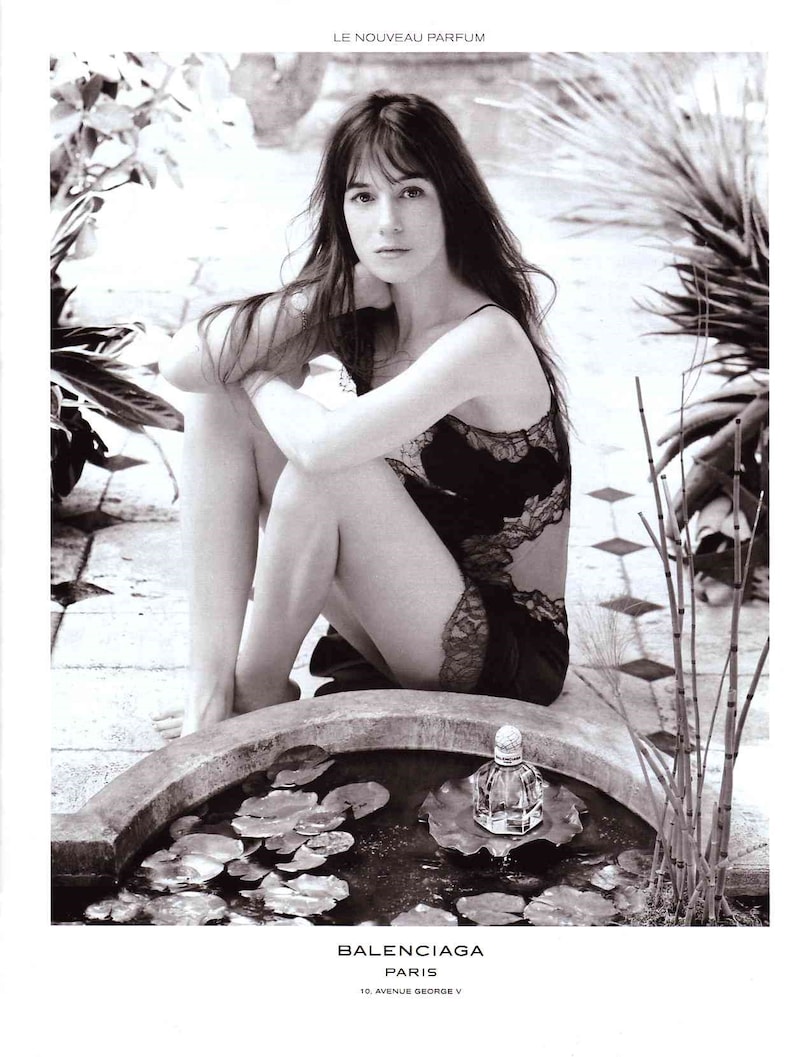charlotte gainsbourg balenciaga 2009 fragrance paris