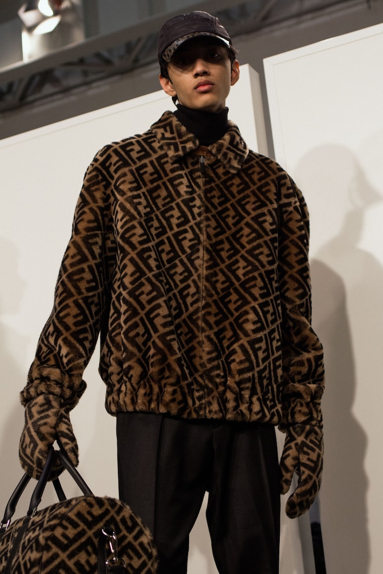 Fendi AW18 backstage milan mfw