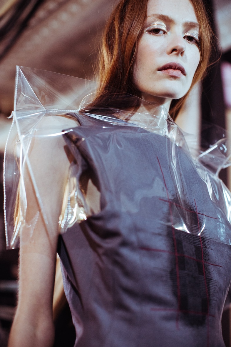 London College of Fashion MA18 show London backstage