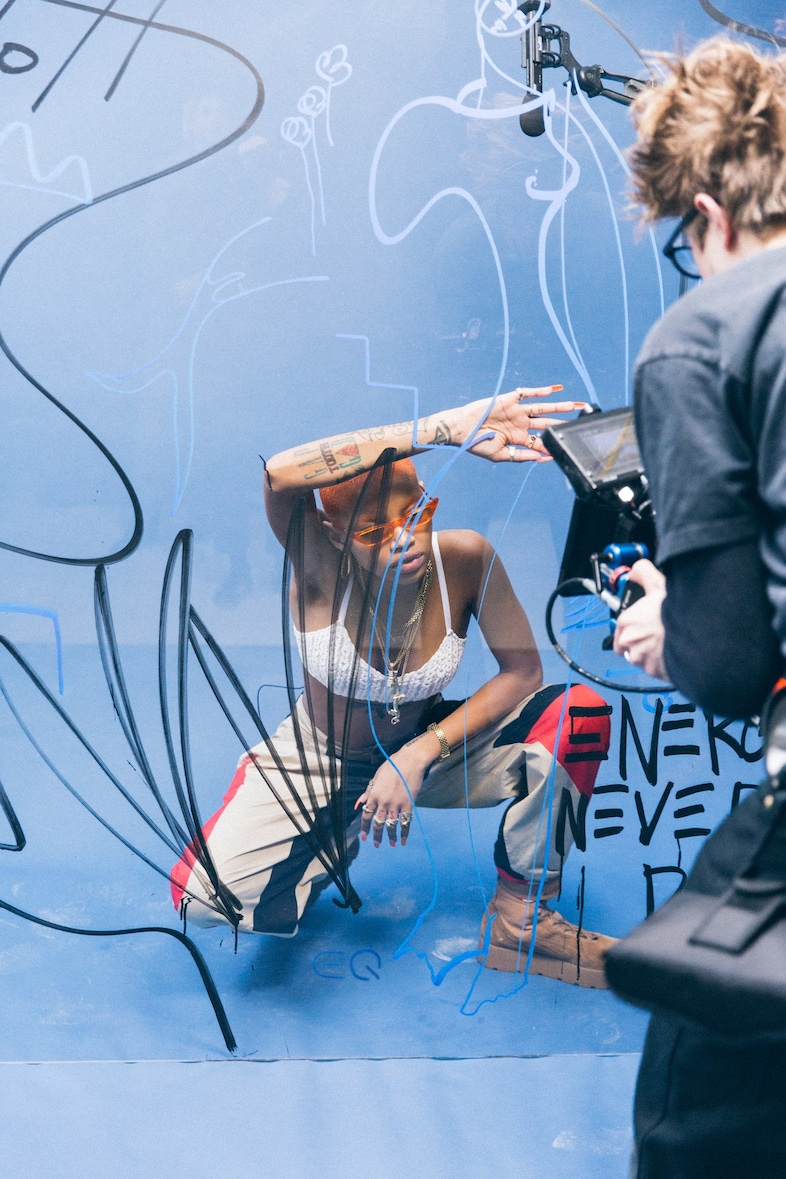 SLICK WOODS pictured at the #WeWonder Mercedes-Ben