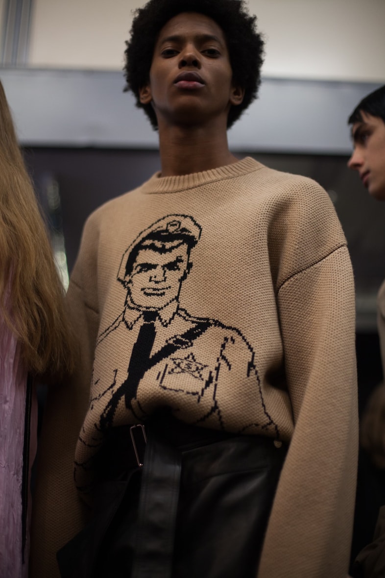 JW Anderson AW18 lfw fashion week show backstage 