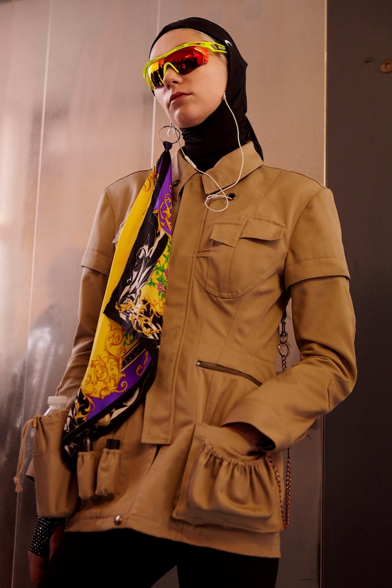 Marine Serre AW18 Paris fashion week backstage